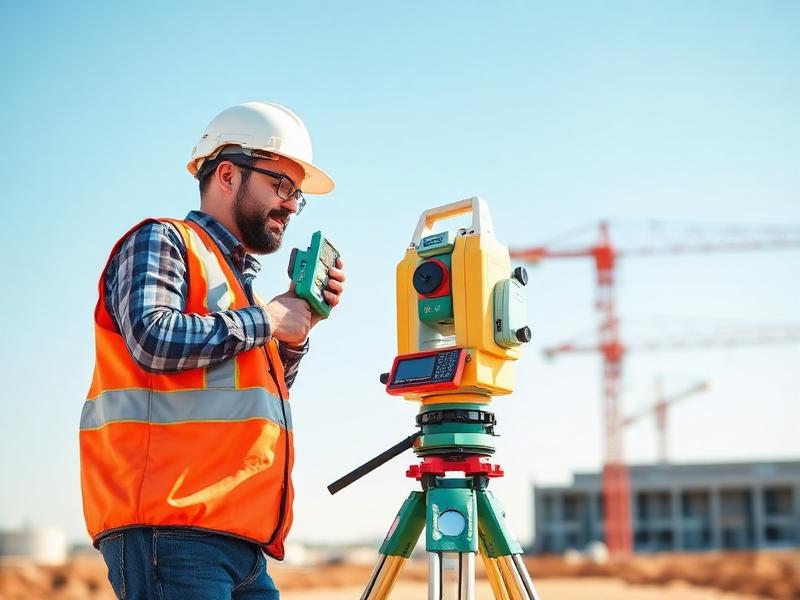 Geodet pri práci